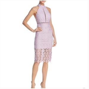 Bardot Gemma Halter lace Dress Orchid